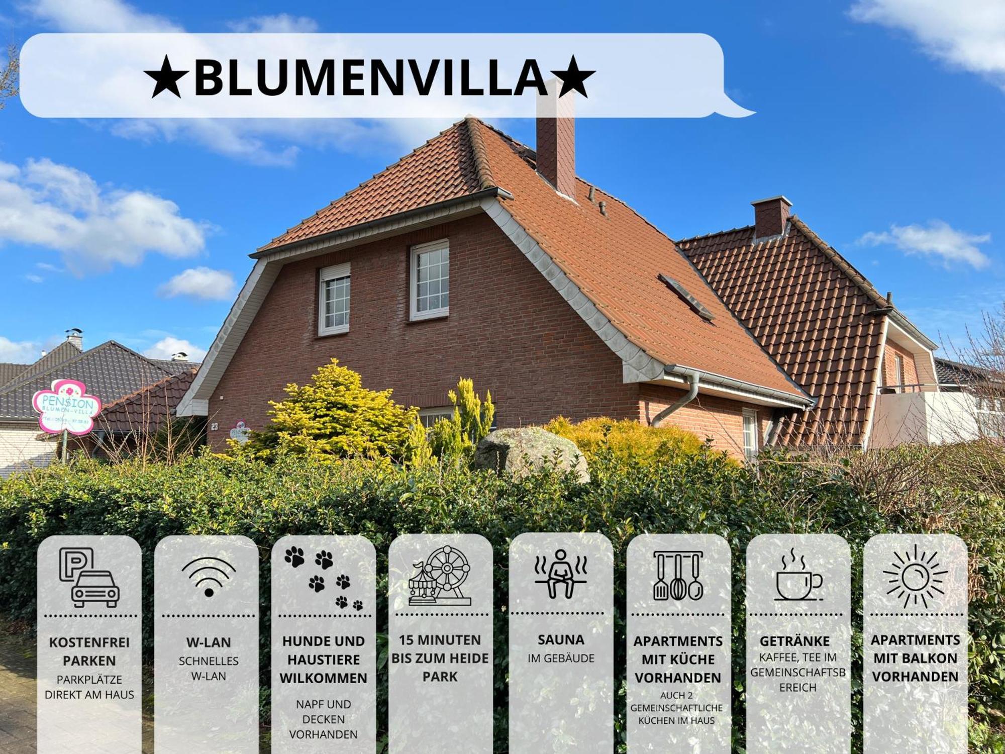 Blumenvilla - 15 Minuten Bis Zum Heide Park, Haustiere Willkommen, Sauna Im Gebaeude Schneverdingen Buitenkant foto